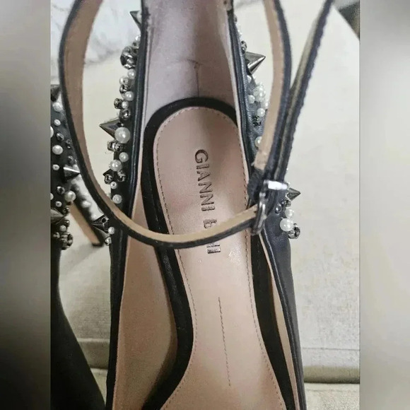 GB High Heel Sandals with Pearl & Spikes Detail - Picture 4 of 7